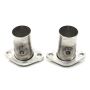 JBA 2.5in 304 Series Stainless Steel 2 Bolt Starter Tubes w/O2 sensor bungs