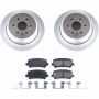 PowerStop CRK7127 Genuine Geomet Coated Rotor and Low-Dust Ceramic Brake Pad Kit