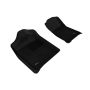 3D MAXpider L1CH05111509 2007-2013 Chevrolet/GMC Silverado/Sierra Regular Cab Kagu 1st Row Floormat - Black
