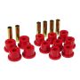 Prothane 73-87 GM Rear Spring & Shackle Bushings (w/ 1.5in Bushings) - Red
