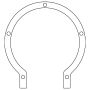 Cometic Gasket C15134 Cometic Ford 59A Flathead V8 .015in Fiber Timing Cover Gasket