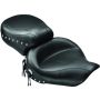 Mustang Motorcycle 75530 Mustang 91-05 Harley Dyna Wide Touring 1PC Seat w/Studs - Black