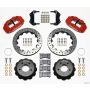 Wilwood 140-11918-DR Narrow Superlite 6R Front Hat Kit 12.88in Drilled Red 84-87 Corvette C4