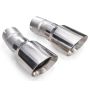 Stainless Works JPGC57TIPS 4in Double Wall Slash-Cut Polished Tip Kit