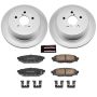 PowerStop CRK4632 Genuine Geomet Coated Rotor and Low-Dust Ceramic Brake Pad Kit
