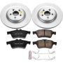 PowerStop CRK4612 Genuine Geomet Coated Rotor and Carbon-Fiber Ceramic Brake Pad Kit