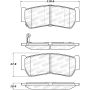 Stoptech 308.12970 Street Brake Pads - Front