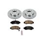 PowerStop KOE5224 OE Stock Replacement Low-Dust Ceramic Brake Pad and Rotor Kit