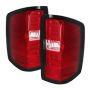 SPYDER 5080011 LED Tail Lights - Red Clear