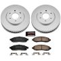 PowerStop CRK4611 Genuine Geomet Coated Rotor and Low-Dust Ceramic Brake Pad Kit