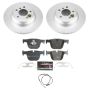 PowerStop ESK6667 Genuine Geomet Coated Rotors, ECE-R90 Brake Pads + Hardware Kit