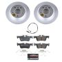 PowerStop ESK8111 Genuine Geomet Coated Rotors, ECE-R90 Brake Pads + Hardware Kit