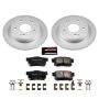 PowerStop CRK1243 Genuine Geomet Coated Rotor and Low-Dust Ceramic Brake Pad Kit