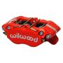 Wilwood 120-15131-RD Caliper-Dynapro Dust-Boot 5.25in Mount - Red 1.75in Pistons 1.00in Disc