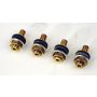 LONGACRE LON52-50265 Brass Valve Stems Low Profile (4pk)