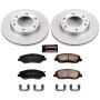 PowerStop CRK4664 Genuine Geomet Coated Rotor and Low-Dust Ceramic Brake Pad Kit