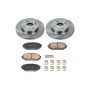 PowerStop KOE717 OE Stock Replacement Low-Dust Ceramic Brake Pad and Rotor Kit