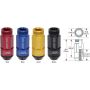 Project Kics RL53 Leggdura Racing Shell Set - Gold (20 Pcs)
