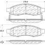 Stoptech 305.11830 Street Select Brake Pads - Rear