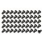 TRIPLE X RACE COMPONENTS TXRCH-4401-50-BLK Oval Head Button Alum Black .500 Long 50 Pack