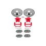 PowerStop KC793-26 Z26 Street Performance Ceramic Brake Pad, Drilled Slotted Rotor, and Caliper Kit