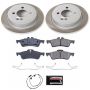 PowerStop SC5726 Semi-Coated Rotor and Low-Dust Ceramic Brake Pad Kit