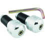 BikeMaster 266002 Anti Vibration Bar Ends - Silver