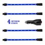 XKGLOW XK041004-B XK Glow Single Color  UnderglowLED Accent Light Car/Truck Kit Blue - 4x8In