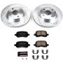 PowerStop K1152 Z23 Daily Driver Carbon-Fiber Ceramic Brake Pad and Drilled & Slotted Rotor Kit