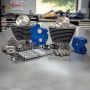 S&S Cycle 310-1053A 2017 M8 Models 124in CI Oil Cooled w/ Chrome Pushrod Tubes & Highlighted Fins