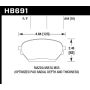 Hawk Performance HB691G.644 DTC-60 Disc Brake Pad