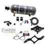 Nitrous Express 63040-12 4150 SINGLE ENTRY BILLET CROSSBAR PLATE SYSTEM, (50-300HP) W/ COMPOSITE BOTTLE