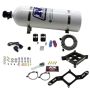 Nitrous Express 63040-15 4150 SINGLE ENTRY BILLET CROSSBAR PLATE SYSTEM, (50-300HP) W/ 15LB BOTTLE