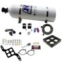 Nitrous Express 63070-15 DOMINATOR SINGLE ENTRY BILLET CROSSBAR STAGE 6, (50-300HP) W/ 15LB BOTTLE
