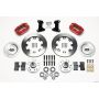 Wilwood 140-13378-R Dynapro Dust-Boot Front Kit 12.19in Red 74-80 Pinto/Mustang II Disc Spindle only