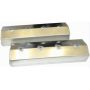 Moroso 68025 Chevrolet Small Block (w/Centerbolt Style Heads) Valve Cover - Aluminum - Pair