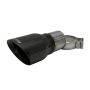 Corsa Performance TK005BLK Single 4.0in. Black PVD Pro-Series Universal Tip Kit (2.75in. Inlet-Clamp Includ