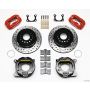 Wilwood 140-7139-DR Forged Dynalite P/S P-B Kit Drilled-Red Big Ford 2.36in Offset