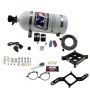 Nitrous Express 63840-10 4150 SINGLE ENTRY CROSSBAR PLATE SYSTEM, RNC (250-750HP) W/10LB BOTTLE