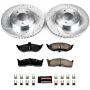 PowerStop K1692 Z23 Daily Driver Carbon-Fiber Ceramic Brake Pad and Drilled & Slotted Rotor Kit