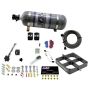 Nitrous Express 63980-12 SINGLE ENTRY CROSSBAR 8500 BASED THROTTLE BODY W/ 12 LB COMPOSITE BOTTLE