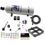 Nitrous Express 63980-15 SINGLE ENTRY CROSSBAR 8500 BASED THROTTLE BODY 15LB BOTTLE