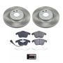 PowerStop SC2963 Semi-Coated Rotor and Low-Dust Ceramic Brake Pad Kit