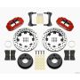 Wilwood 140-12576-DR Narrow Superlite 4R Front Kit 12.19in Drilled Red 87-89 Jeep YJ