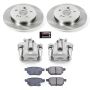 PowerStop KCOE5503 OE Stock Replacement Low-Dust Ceramic Brake Pad, Rotor and Caliper Kit