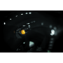 Kuryakyn 2504 Super Bright LED Mini Bullet Lights Amber Gloss Black