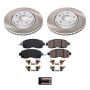 PowerStop SC7215 Semi-Coated Rotor and Low-Dust Ceramic Brake Pad Kit