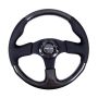 NRG Carbon Fiber Steering Wheel (315mm) Leather Trim w/Black Stitching