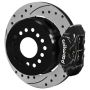 Wilwood 140-16407-D Ford Explorer 8.8in Rear Axle Dynalite Disc Brake Kit 12.19in Drill/Slot Rotor Blk Caliper