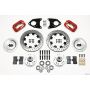 Wilwood 140-7017-DR Forged Dynalite Front Kit 12.19in Drilled Red 71-80 Pinto/Mustang II Disc & Drum